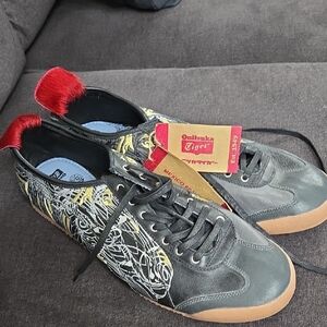 Onitsuka Tiger by Asics Black and Yellow Sneakers